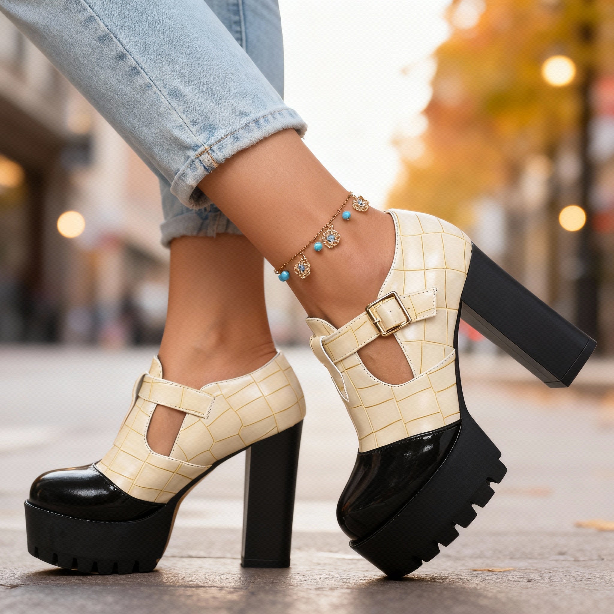 Melody | Platform Mary Jane Heels