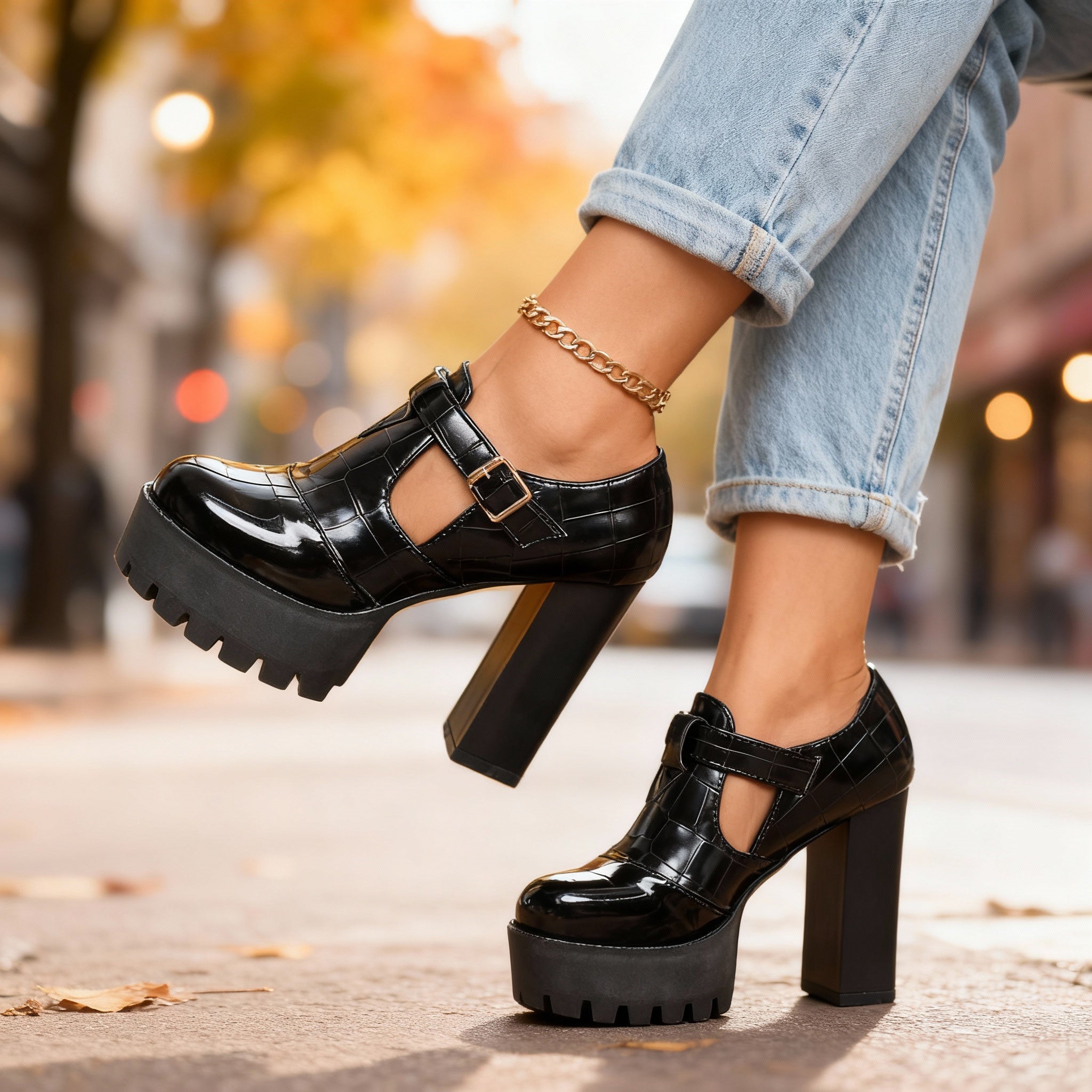 Melody | Platform Mary Jane Heels