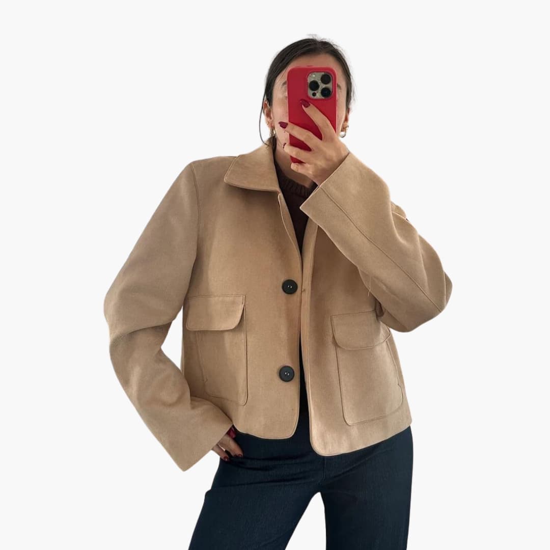 Meredith button-up jacket - back view