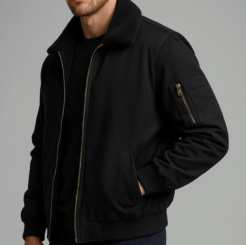 Michael | Fleece Bomber Jacket