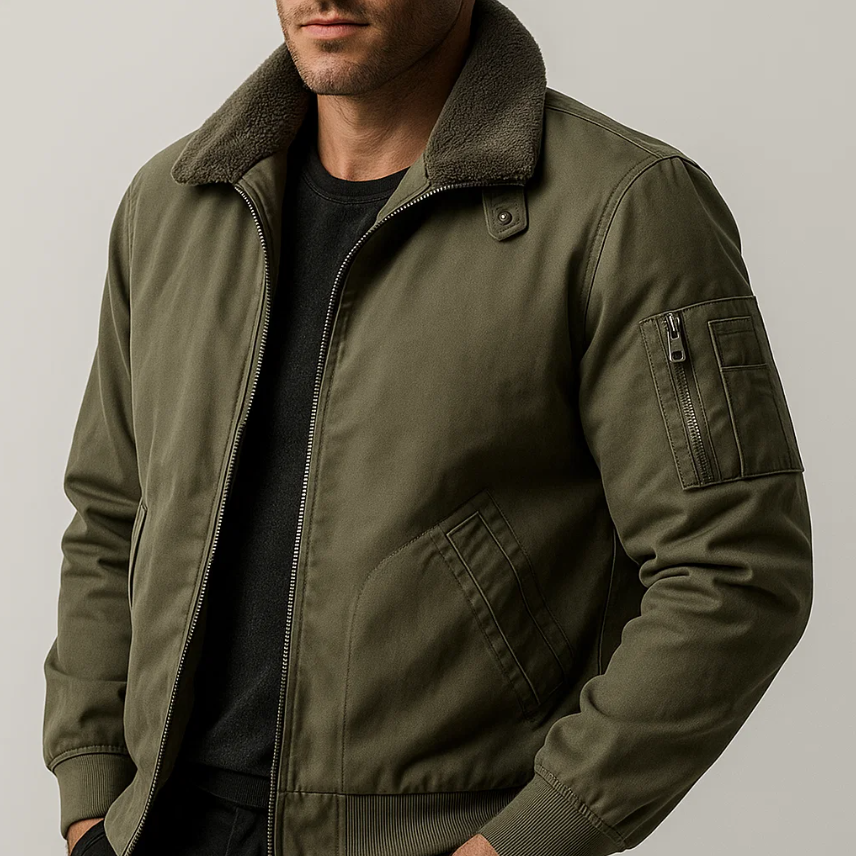 Michael | Fleece Bomber Jacket