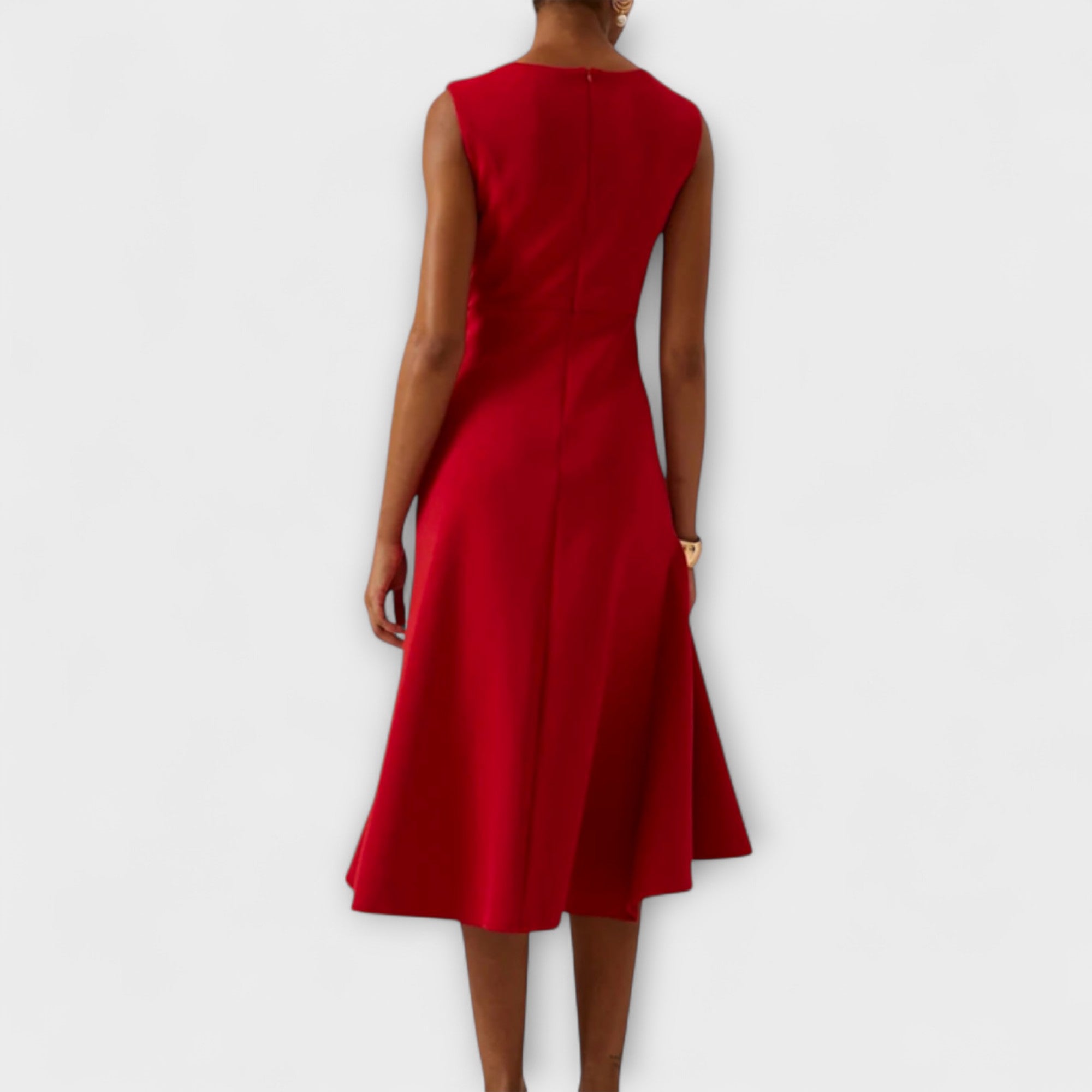 Red dress on a white background
