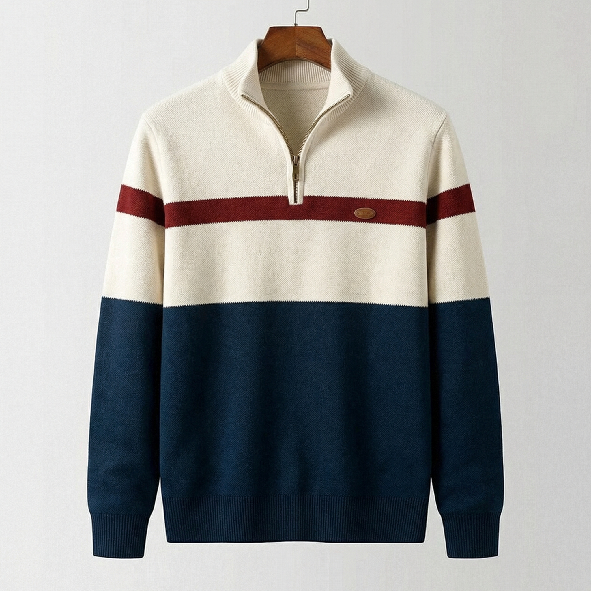 Miles heritage quarter-zip pullover - front view