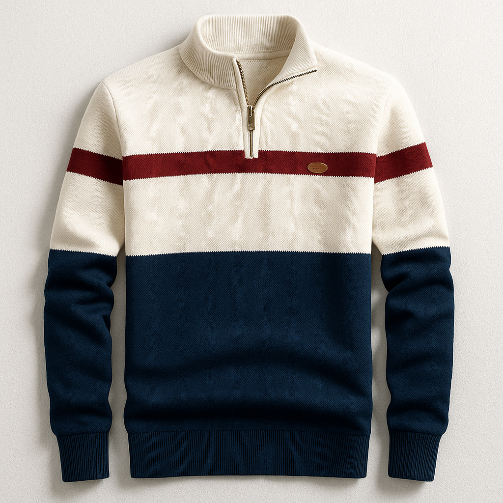 Miles heritage quarter-zip pullover - styled outfit