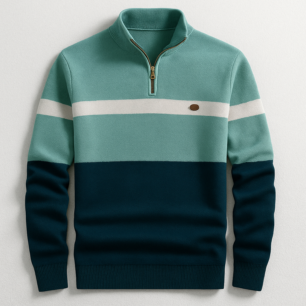 Miles heritage quarter-zip pullover - full look