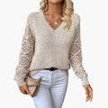 Millie crochet sleeve jumper - side view