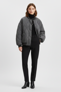Miranda bomber jacket with snap closure - styled outfit