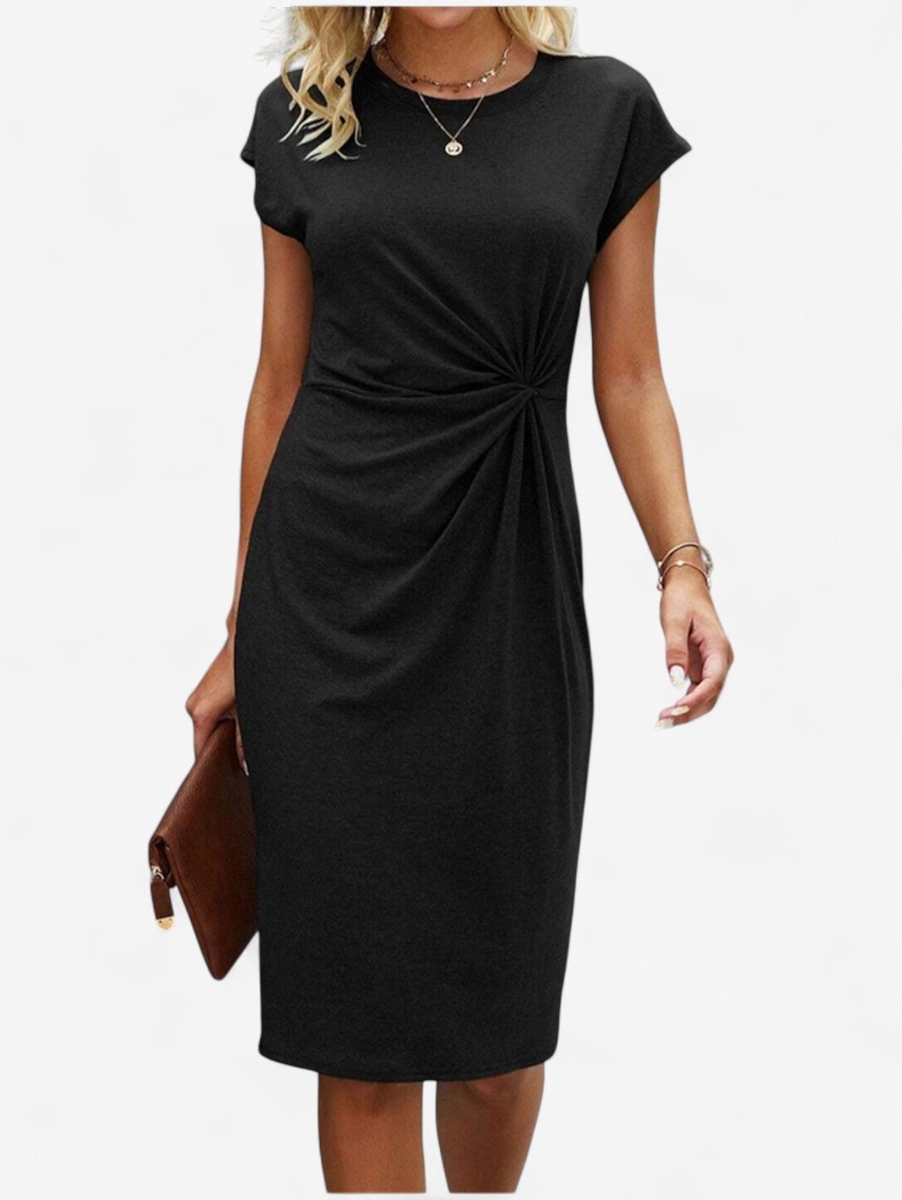 Mirella | Ruched Bodycon Midi Dress