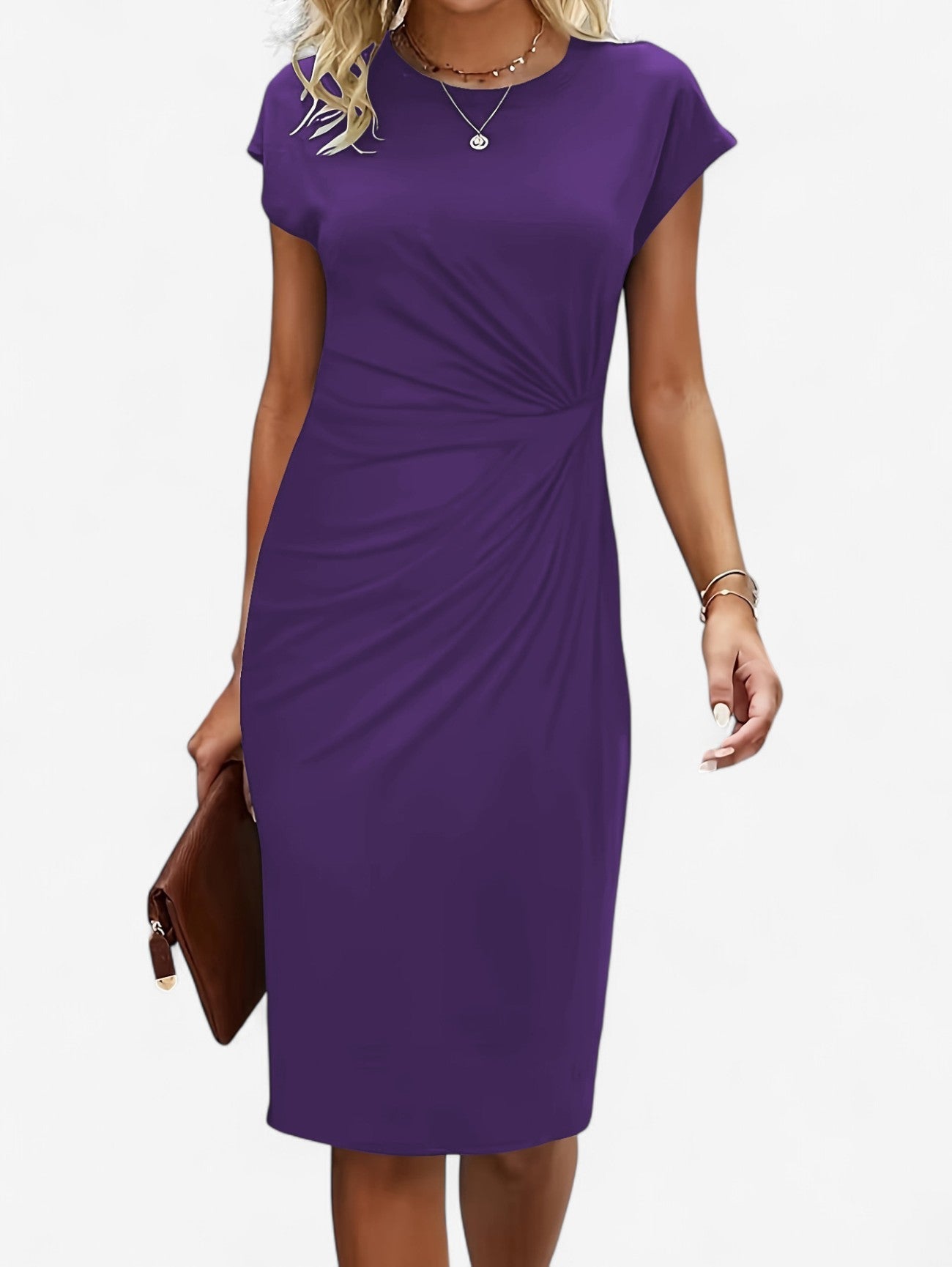 Mirella | Ruched Bodycon Midi Dress