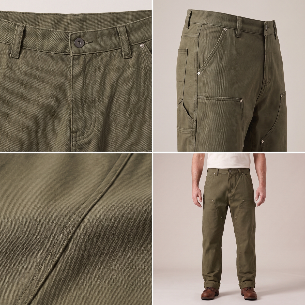 Montague straight-leg workwear utility pants, view 6
