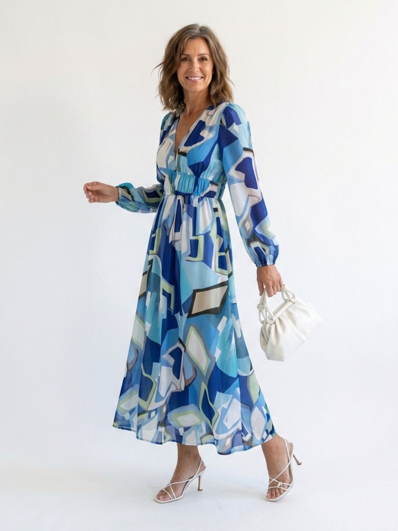 Naomi | Women's V Neck Floral Maxi Dress