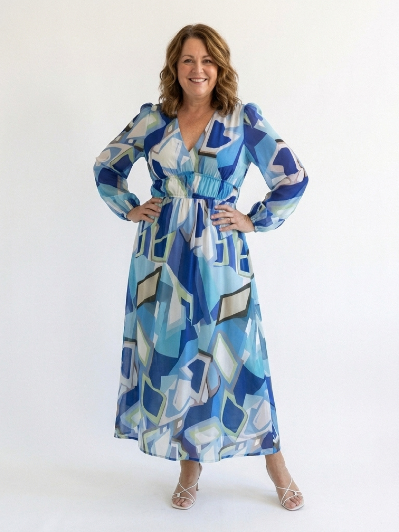 Naomi | Women's V Neck Floral Maxi Dress