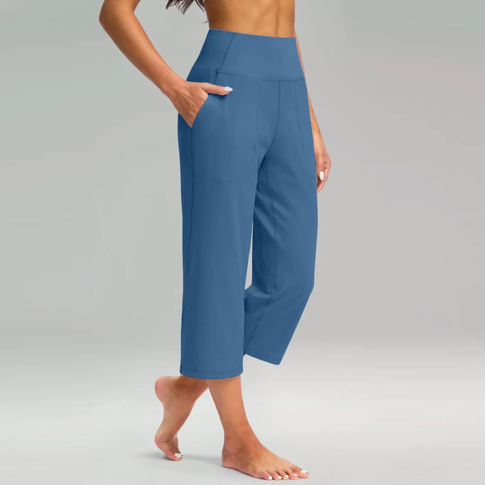 Naomi high waist wide leg capri pants - styled outfit