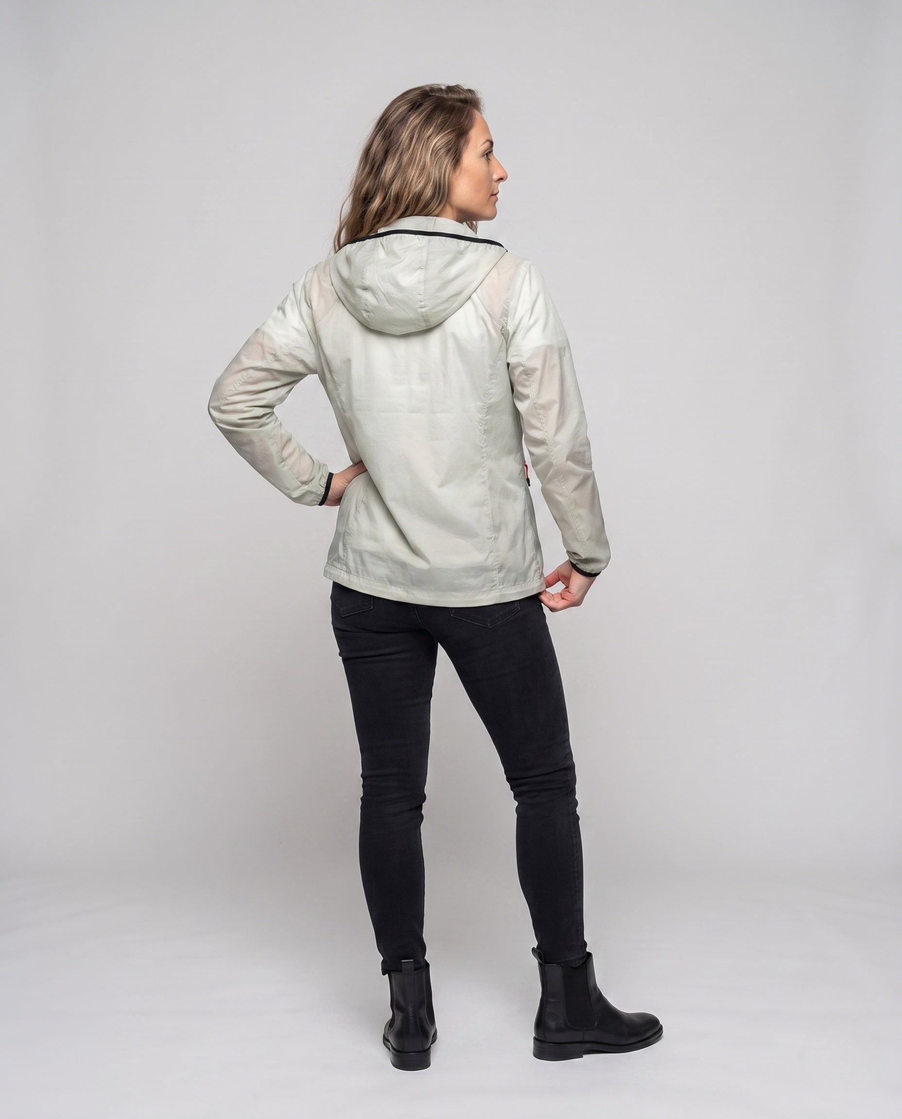 Natalie technical outdoor jacket - back view