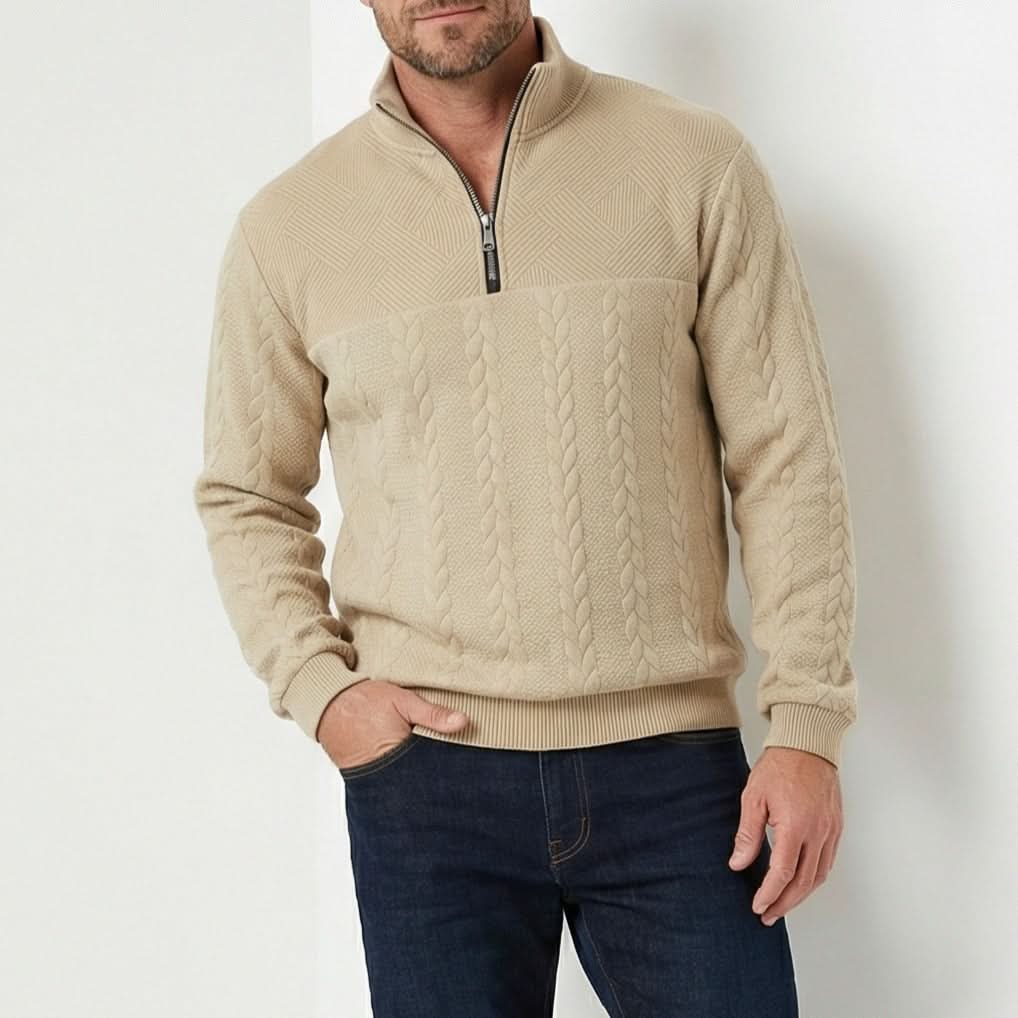 Nathan quarter-zip sweatshirt - side view