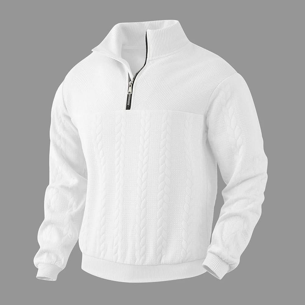 Nathan quarter-zip sweatshirt - styled outfit