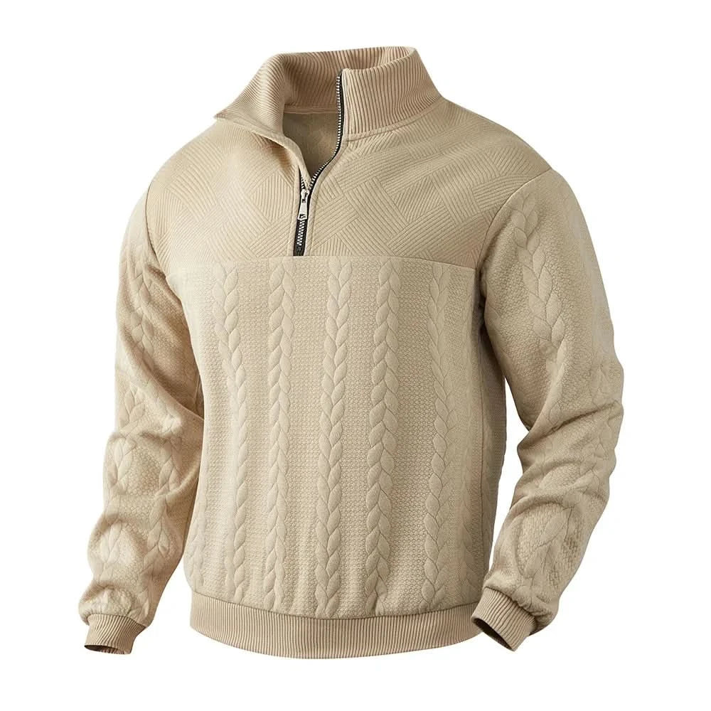 Nathan quarter-zip sweatshirt - full look