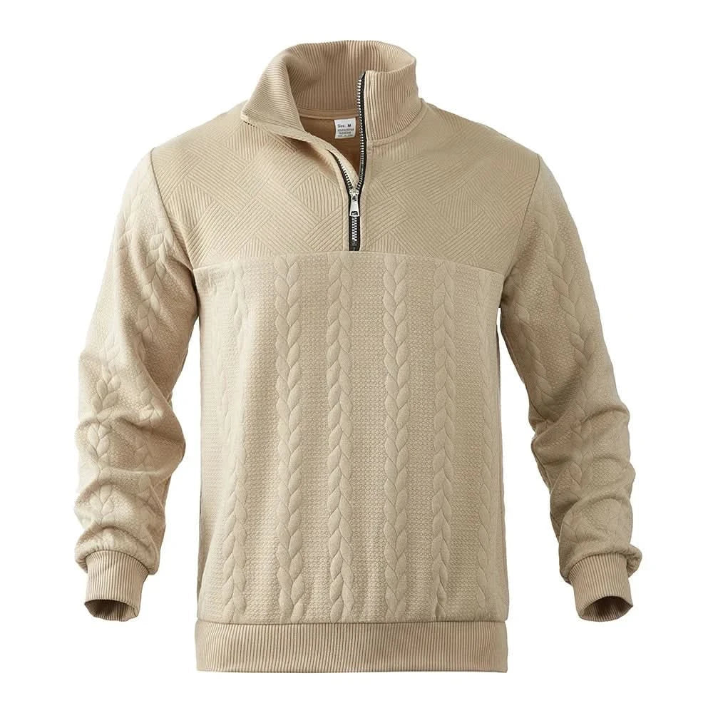 Nathan quarter-zip sweatshirt - detail view