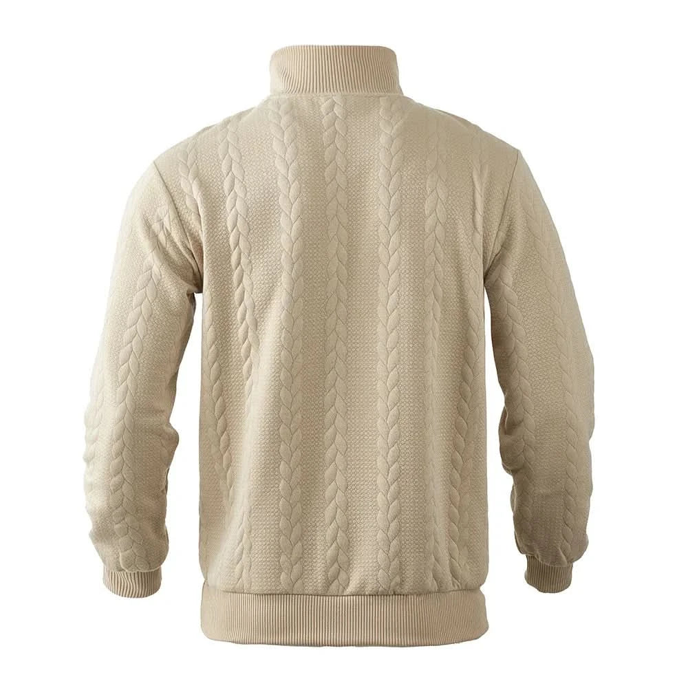 Nathan quarter-zip sweatshirt - close up