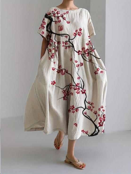 Nella | Floral Loose Fit Midi Dress