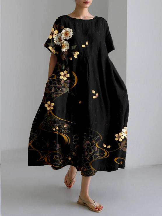 Nella | Floral Loose Fit Midi Dress