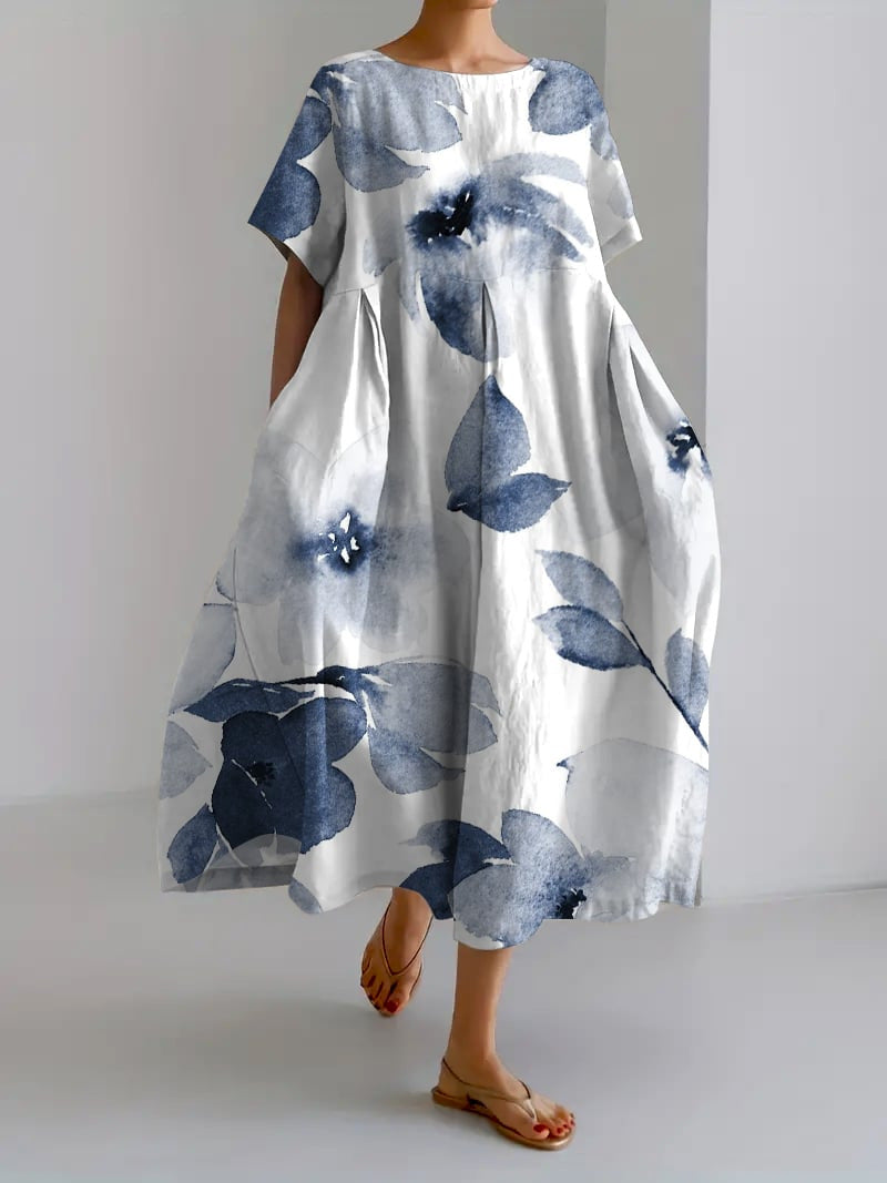 Nella | Floral Loose Fit Midi Dress