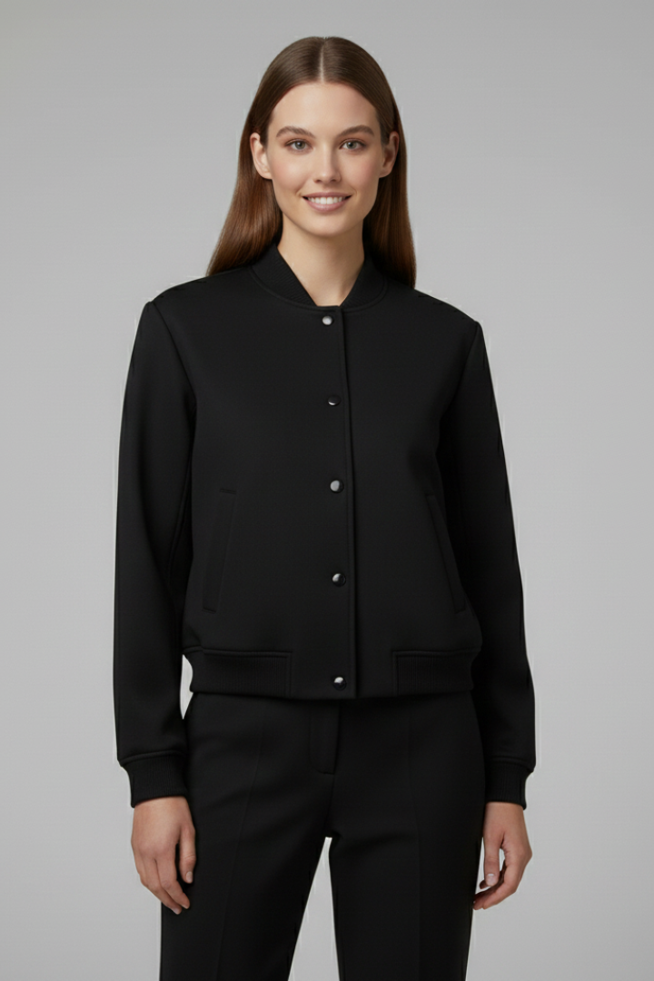 Netta | Bomber Jacket with Baseball Collar