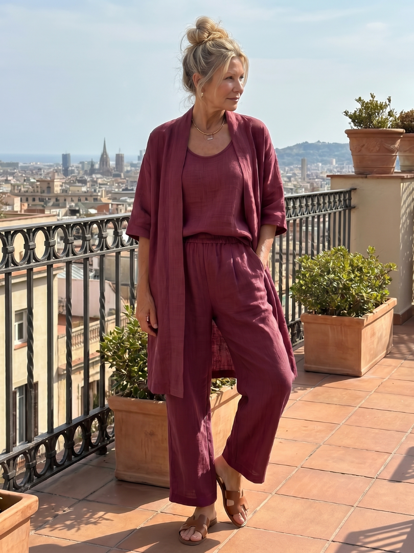 Nina | Cropped Loungewear Set