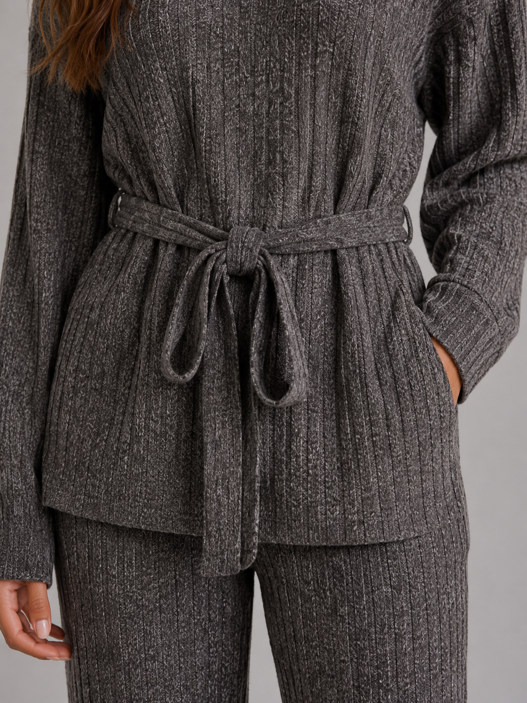 Noor | Cozy Roll-Neck Knit Two-Piece Set