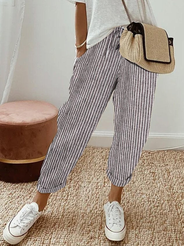 Nora wide leg drawstring trousers - solid colorway