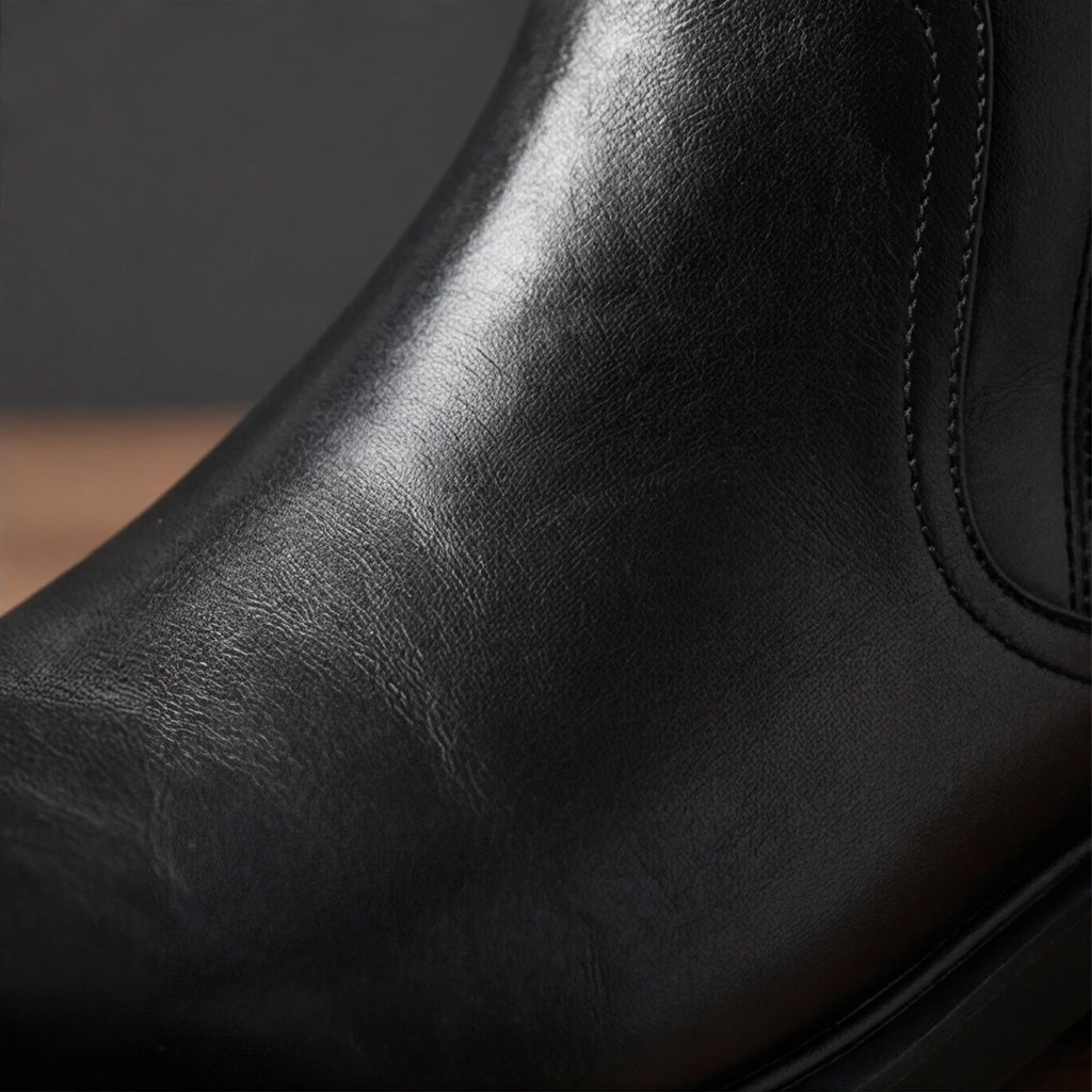 Oceane | Genuine Leather Side-Zip Boots