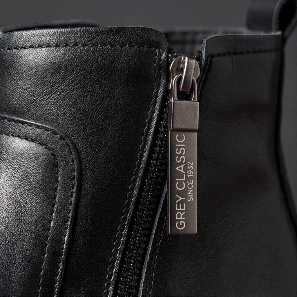 Oceane | Genuine Leather Side-Zip Boots