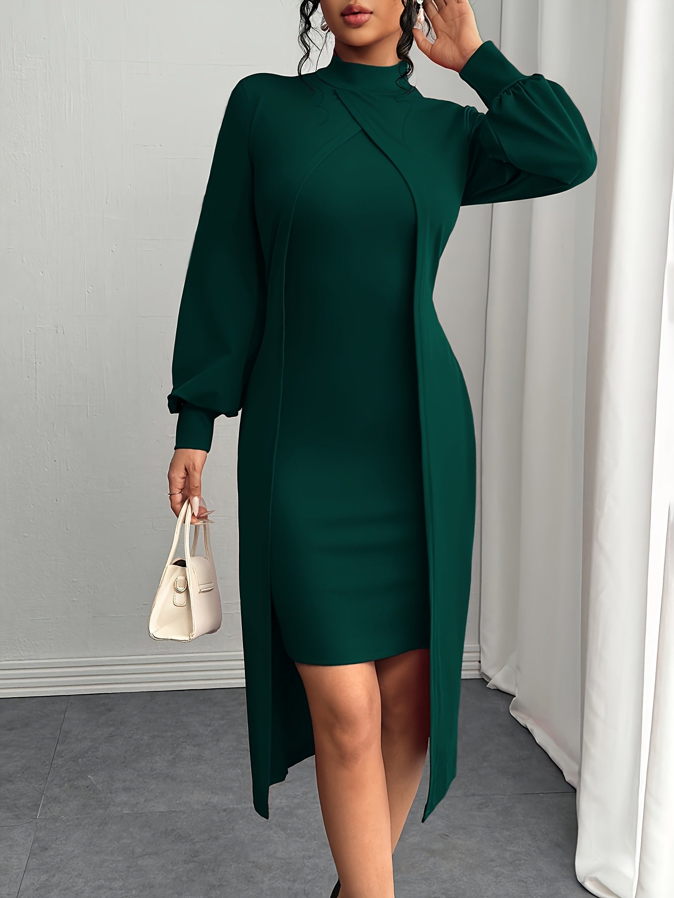 Odile fall bodycon dress - front view