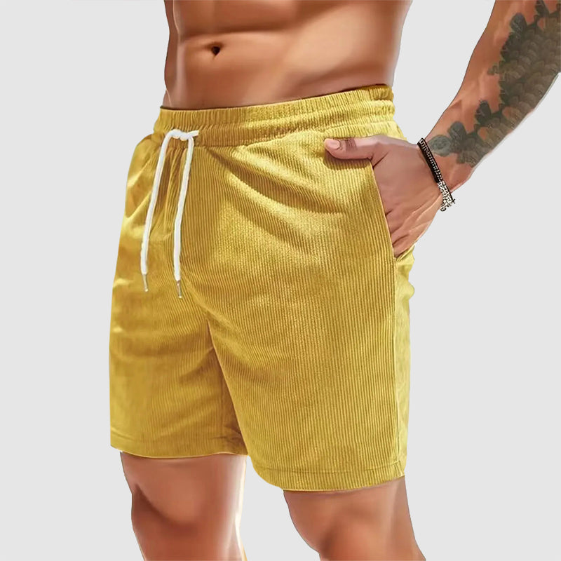 Oliver | Elastic Waist Corduroy Casual Shorts