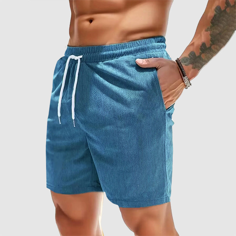 Oliver | Elastic Waist Corduroy Casual Shorts