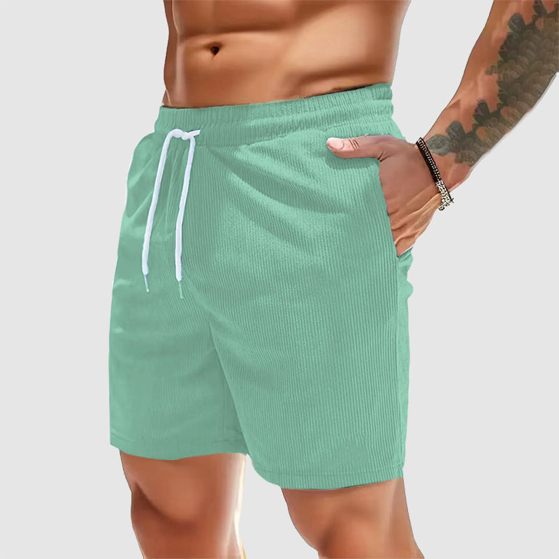 Oliver | Elastic Waist Corduroy Casual Shorts