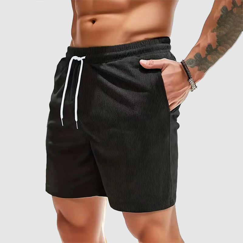 Oliver | Elastic Waist Corduroy Casual Shorts