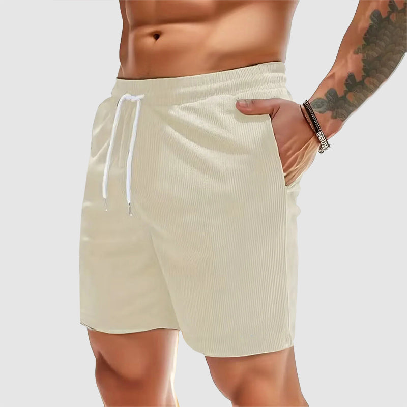 Oliver | Elastic Waist Corduroy Casual Shorts