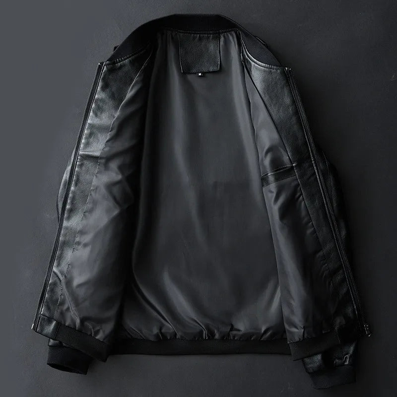 Oliver PU leather jacket - side view
