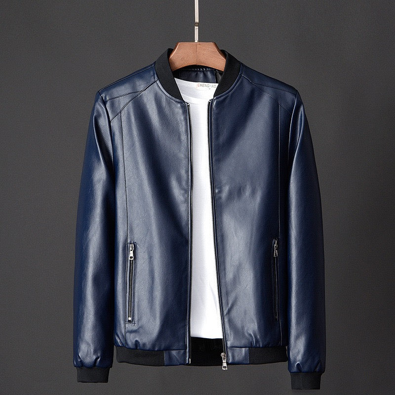 Oliver PU leather jacket - styled outfit
