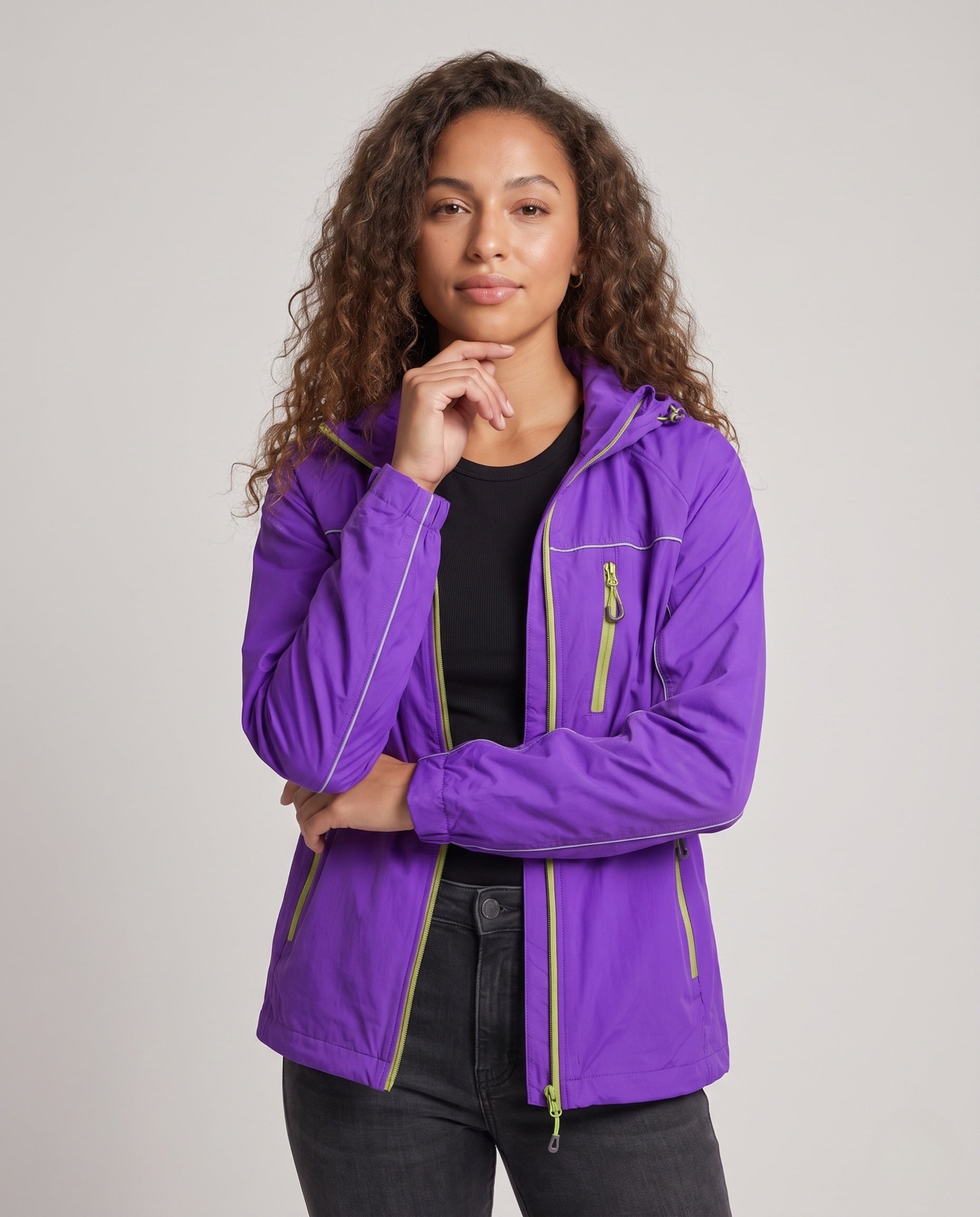 Olivia UV protection water-repellent jacket - upper body detail