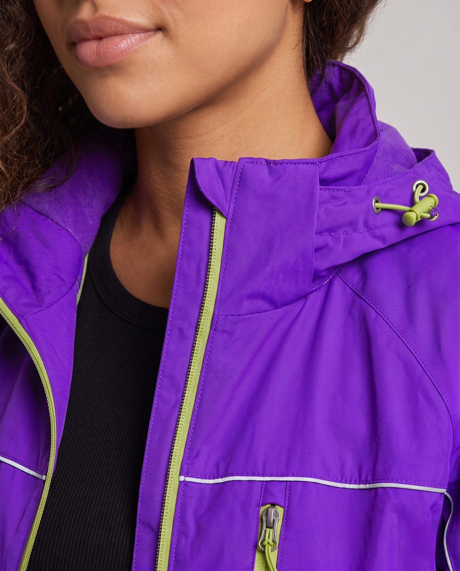 Olivia UV protection water-repellent jacket - close up detail