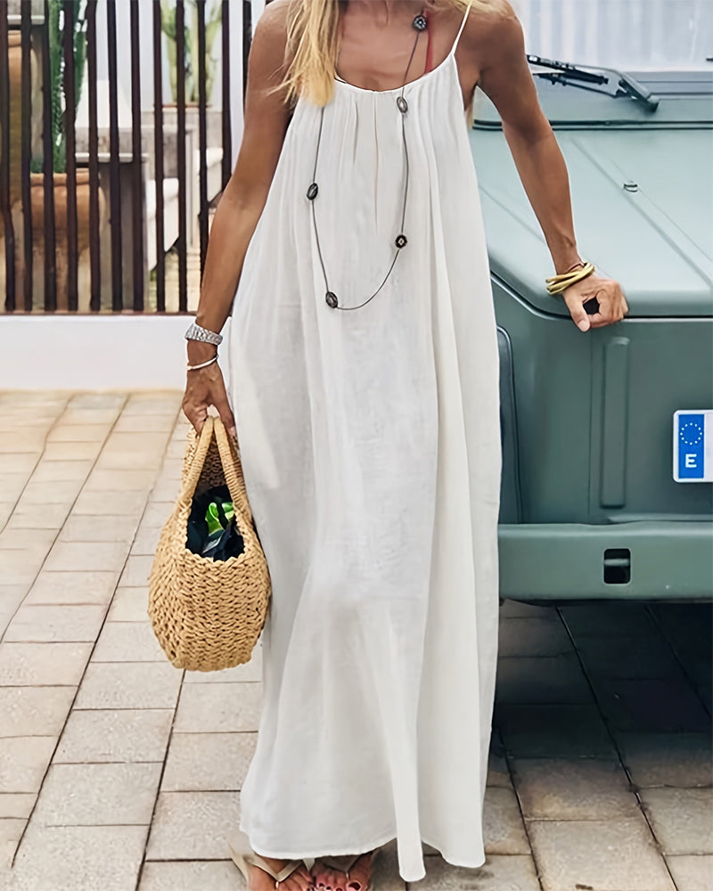 Oriana | Sleeveless Cami Maxi Dress