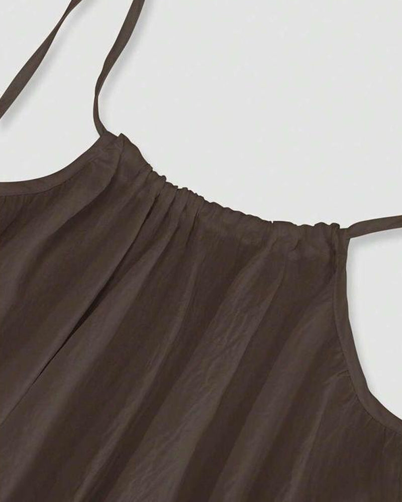 Oriana | Sleeveless Cami Maxi Dress