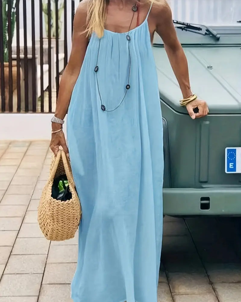 Oriana | Sleeveless Cami Maxi Dress