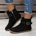 Ottilie | Fringed Western Ankle Boots