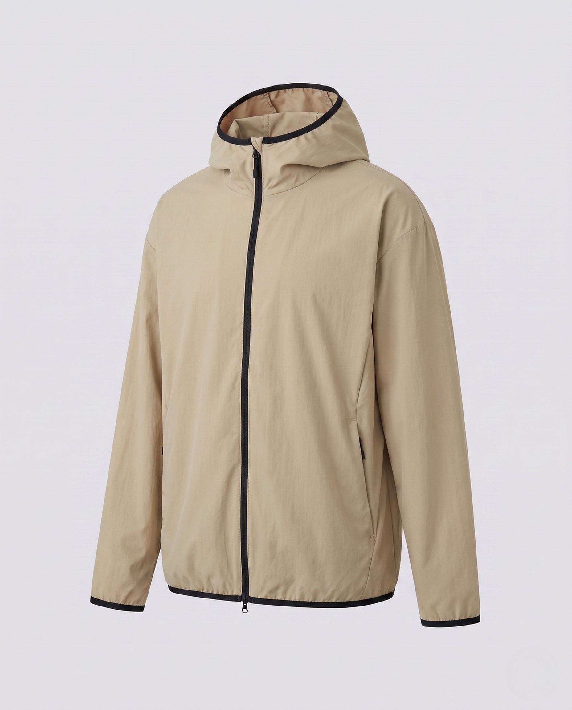Owen packable hiking hooded jacket - color Gray-Green