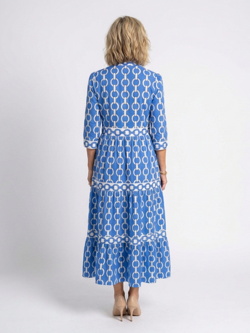 Paisley | Women's Chain Print Midi Dress