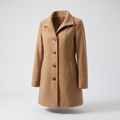 Pandora classic straight-cut button coat, brown