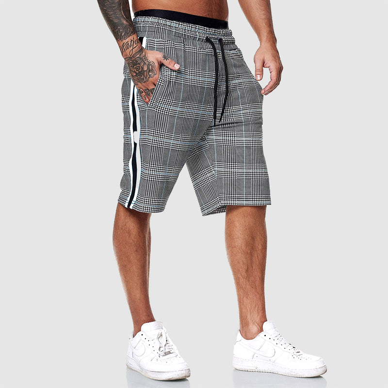 Parker | Relaxed Fit Plaid Drawstring Shorts